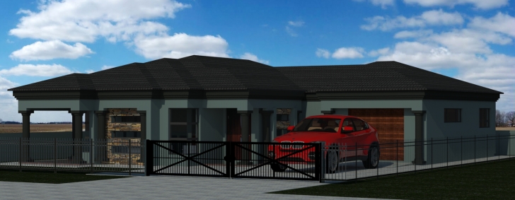 Most Inspiring Home Architecture: House Plan Mlb My Building Momchuri 3 Bedroom 3 Bedroom Tuscan House Plans In Limpopo Image