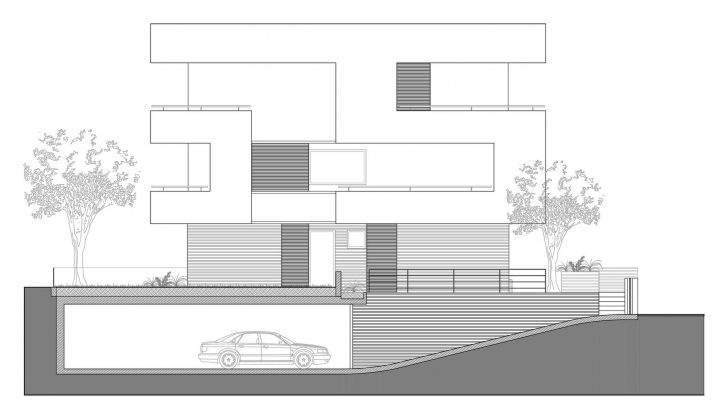 Most Inspiring House Elevation Plan Plans Planner Section Modern | Carsontheauctions Modern Plan And Elevation Photo