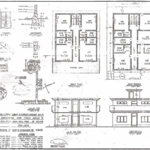 Plan Elevation Section Of Residential Building