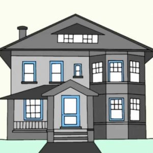 How To Draw A Beautiful House Step By Step