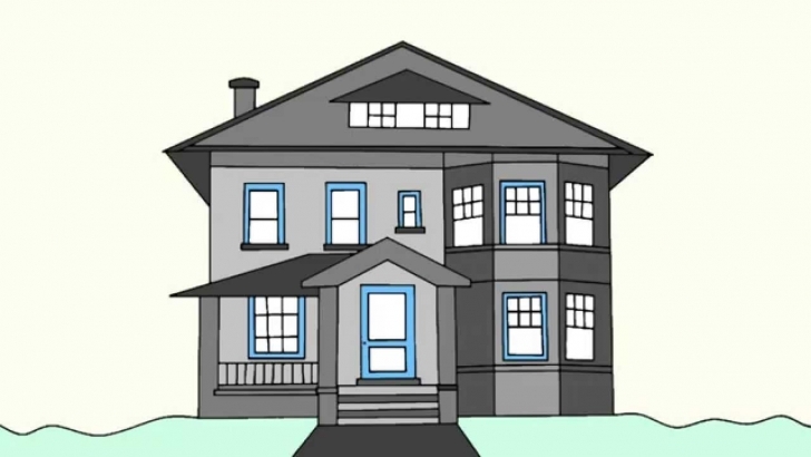 Most Inspiring How To Draw A House Step By Step For Beginners - Youtube How To Draw A Beautiful House Step By Step Pic