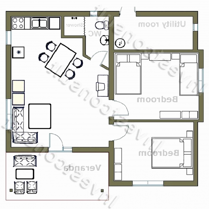 Most Inspiring Lovely 2 Bedroom House Floor Plans 4 South Africa Beautiful | Home 2 Bedroom House Plans South Africa Image