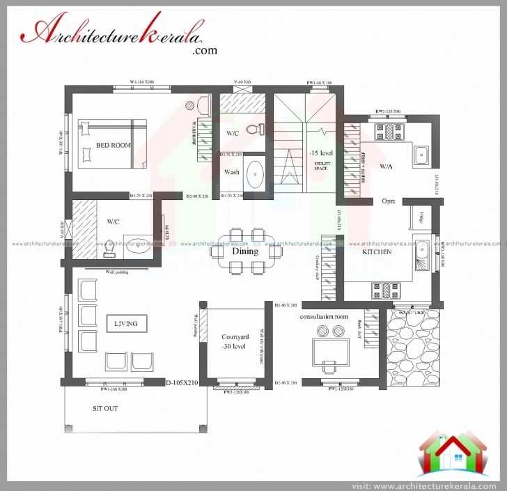 Most Inspiring Simple House Floor Plans 3D Fresh Architecture Kerala 3 Bedroom Kerala Simple Home Plans 3 Bedrooms Image