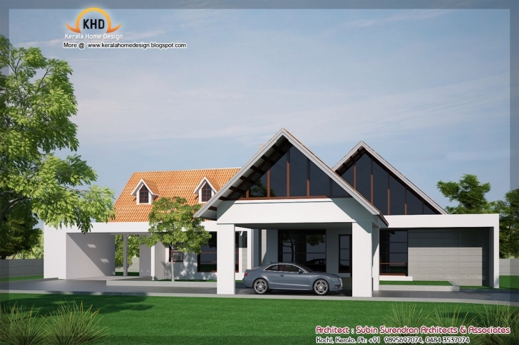 Most Inspiring Single Floor House Elevation - 2900 Sq. Ft - Kerala Home Design And Kerala Home Design Blogspot 2011 Single Floor House Plan Elevation Image