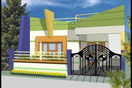 Single Slab House Front Elivation