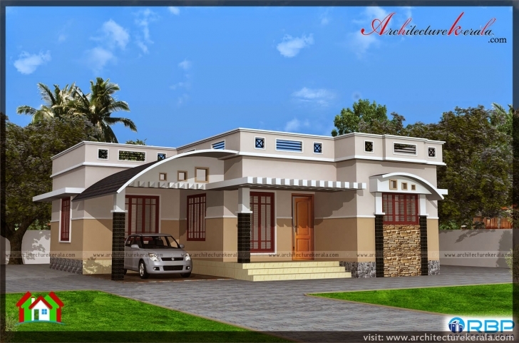 Must See 1000 Sqft Single Storied House Plan And Elevation - Architecture Kerala Kerala House Elevation Ground Floor Photo