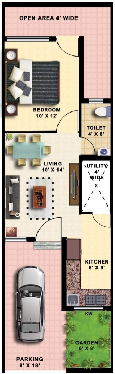 Must See 15X50 House Plans - House Decorations 15×50 House Plan Picture
