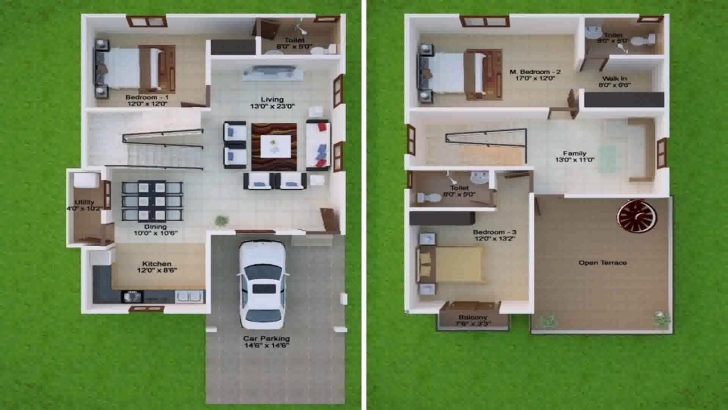 Must See 20X30 Duplex House Plans East Facing - Youtube 20*35 Duplex House Plan Image