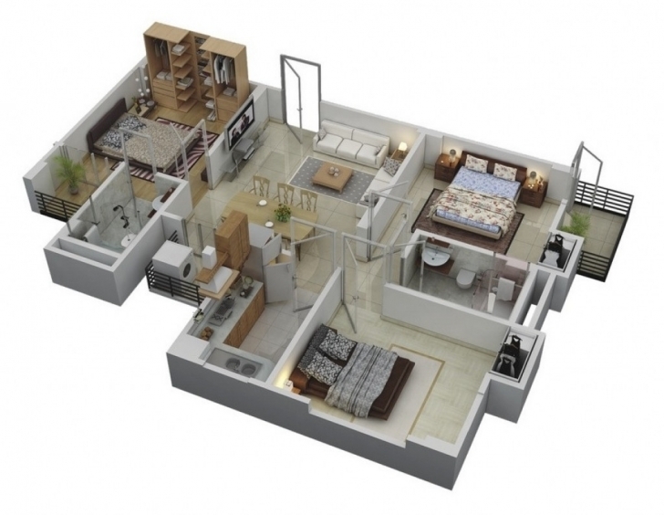 Must See 3 Bedroom Bungalow House Designs Choosing Modern Arresting Plan Three Bedroom Bungalow House Pic