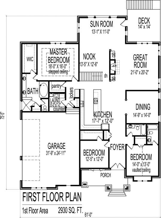Must See 3 Bedroom Bungalow House Floor Plans Designs Single Story Blueprint 3 Bedroom Bungalow Floor Plan Pdf Picture