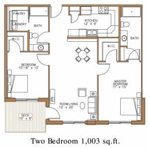 Image Of 2 Bedroom Floor Plan In Nigeria