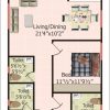 20*60 House Plan 3D North Facing