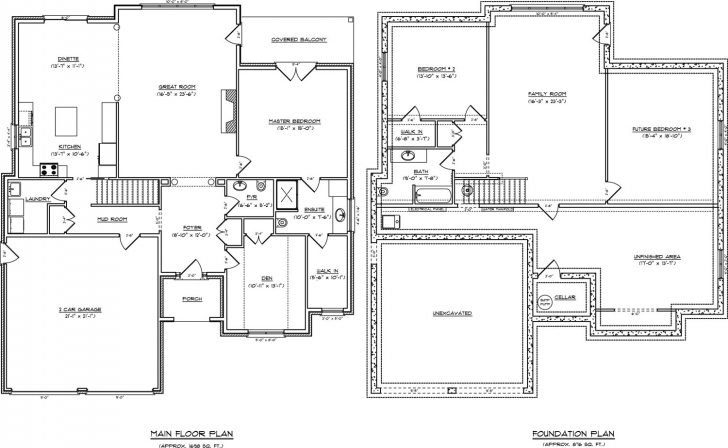 Must See Home Architecture: House Plan Appealing Single Story With Basement Open Floor House Plans Single Story Picture