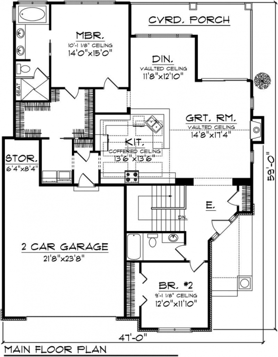 Must See Small 2 Bedroom House Plans With Garage Homes Zone Entrancing Simple Simple House Plan With 2 Bedrooms And Garage Image