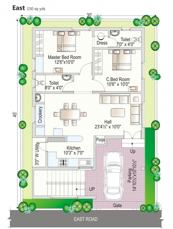 Must See The Best 100+ Duplex House Plans Of 100 Sq Yards Image Collections 100 Square Yard House Design Photo