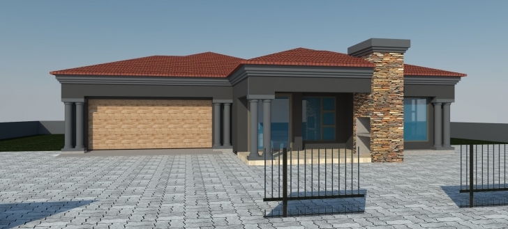 Outstanding 3 Bedroom House Plans With Double Garage | Theworkbench 3Bedroom Tuscany House Plan Image