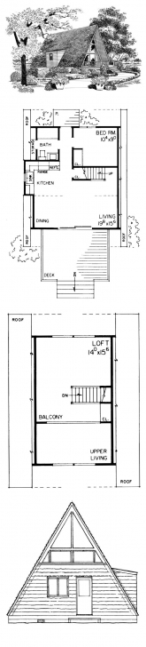 Outstanding 51 Best A-Frame House Plans Images On Pinterest | Architecture A Frame House Plans With Loft Image