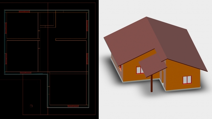 Outstanding Autocad: 2D &amp; 3D Elevations Autocad 2D Plan And Elevation Image