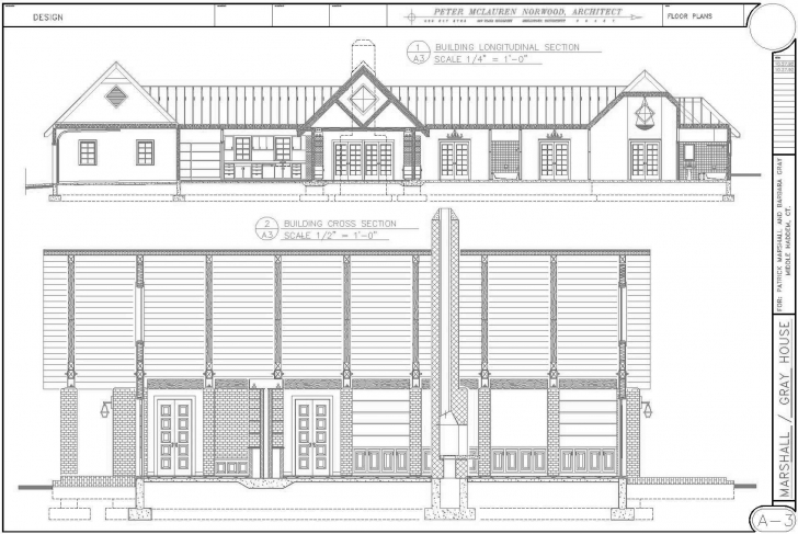 Outstanding Drawings Autocad Residential Building Plan Section Elevation Dwg Image