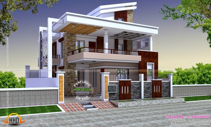 Outstanding Exterior Design Floor Plan And Exterior Design Modern Hd For House New House Plans 2017 India Photo