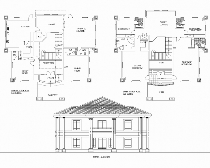 Outstanding Five Bedroom Bungalow Floor Plan Fresh Best 5 Bedroom Duplex House 5 Bedroom Duplex Building Plan In Nigeria Image