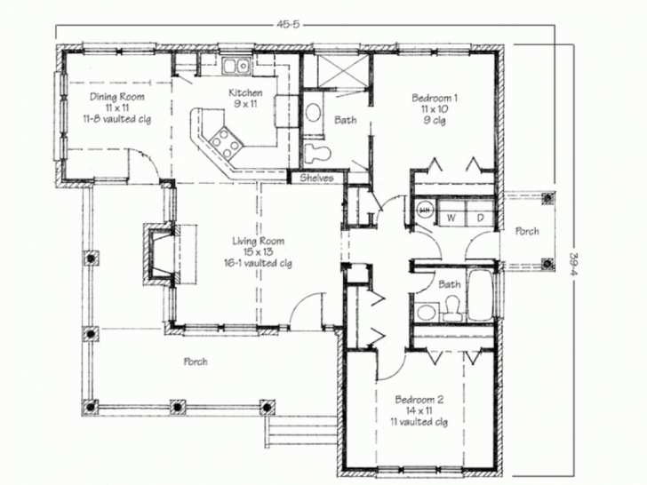 Outstanding House Plan House Plan House Plans With Porches | Home Design Ideas Simple Four Bedroom House Plans With A Verandah Photo