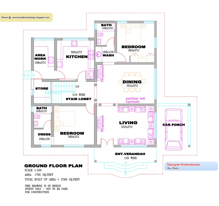 Outstanding Kerala Villa Design Plan Elevation Feet - House Plans | #88290 Kerala Home Design Plans With Photos Photo
