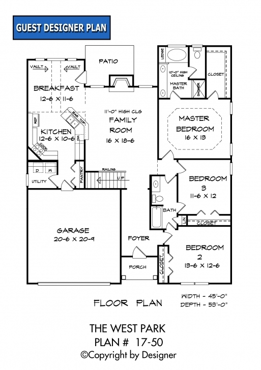 Outstanding West Park House Plan | House Plans By Garrell Associates, Inc. 17*50 House Plan Photo