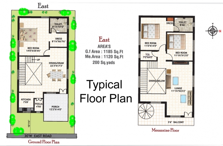 Picture of 20×30 Duplex House Plans South Facing Unique 20 40 Duplex House Plan 22*40 House Plan South Facing Image