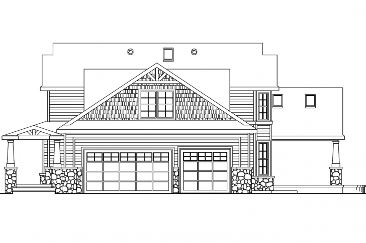 Picture of Craftsman House Plans - Tillamook 30-519 - Associated Designs House Planning With Elevation Image