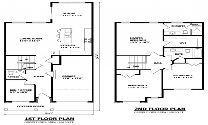 Picture of Home Architecture: Simple Story Small House Floor Plans Two Single Single Story Tiny House Floor Plans Pic