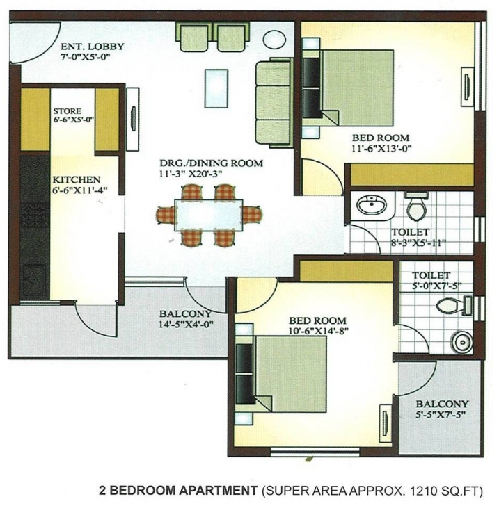Picture of Impressive Apartment Floor Plan Design Or Simple Bedroom Flatlans Image Of 2 Bedroom Floor Plan In Nigeria Picture
