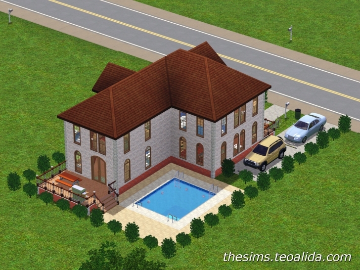 Picture of L-Shaped House | The Sims Fan Page L Shaped House Pictures Photo