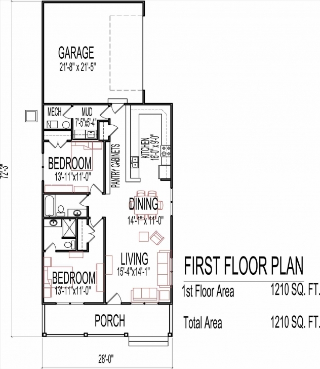 Picture of Single Story Tiny House Plans Interior One Floor Small Two Bedroom Single Story Tiny House Floor Plans Picture