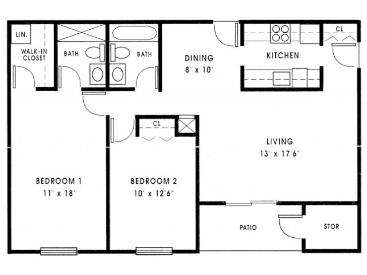 Popular 1000 Sq Ft House Plans 3 Bedroom — House Style And Plans 1000 Sq Ft House Plans 3 Bedroom Pic
