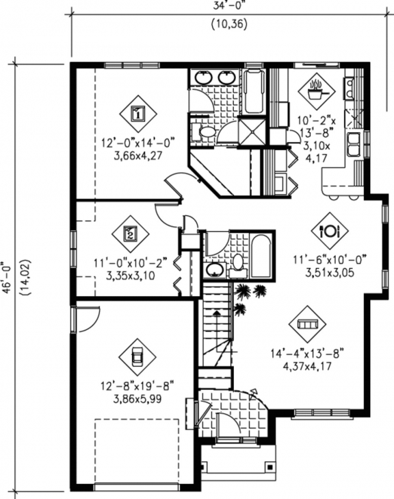 Popular 1100 Sf House Plans | Musicdna 1100 Squre Feet House Template Photo