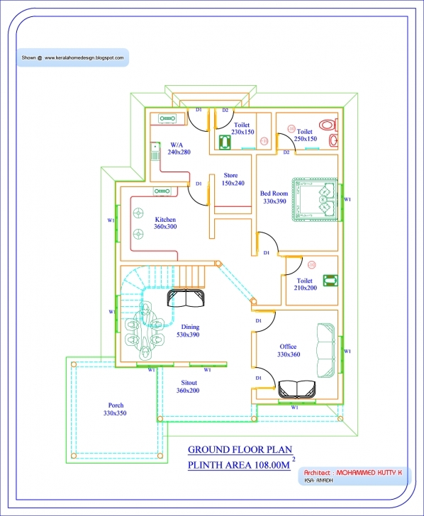 Popular 1300 Sq Ft House Plans In Kerala - Home Deco Plans 1000 To 1500 Square Feet House Plans Pic