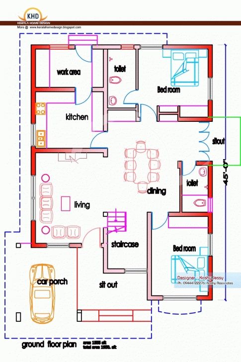 Popular 2700 One Story House Plans New Single Storey Home Design With Floor 2700 Sq Ft Home Plan Pic
