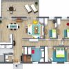 3 Bedroom Flat Plan Design