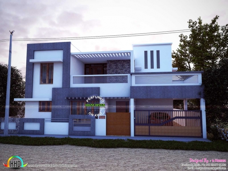 Popular Beautiful Front Elevation Of Single Floor House Kerala Including House Front Elevation Designs For Single Floor East Facing Pic