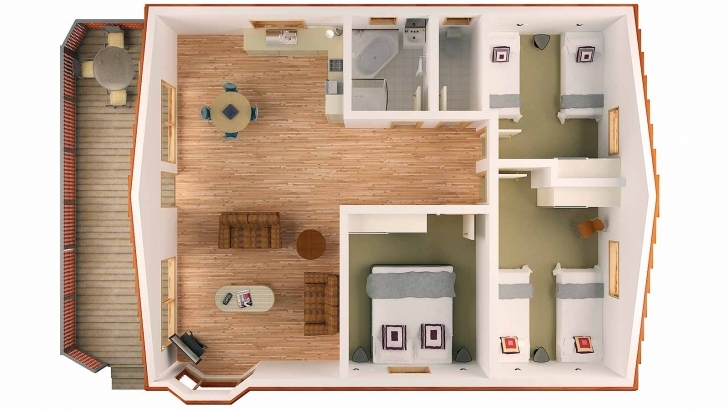 Popular Bedroom Bungalow Plans Decoroffer - House Plans | #6732 Three Bedroom Bungalow Image