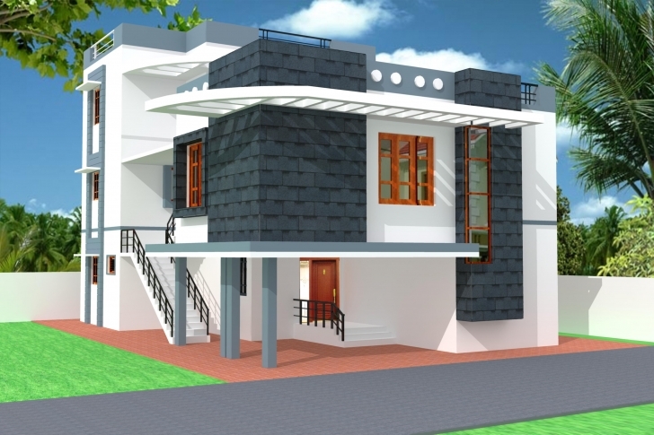 Popular Elevation Home - Nisartmacka Single Slab House Front Elivation Image