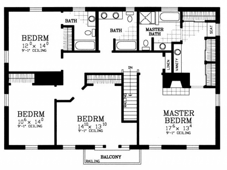 Popular House Plan 4 Bedroom House Floor Plans Home Design Ideas Simple Building Plans For 4 Bedroom House Photo