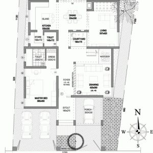 Modern Building Plan And Elevation