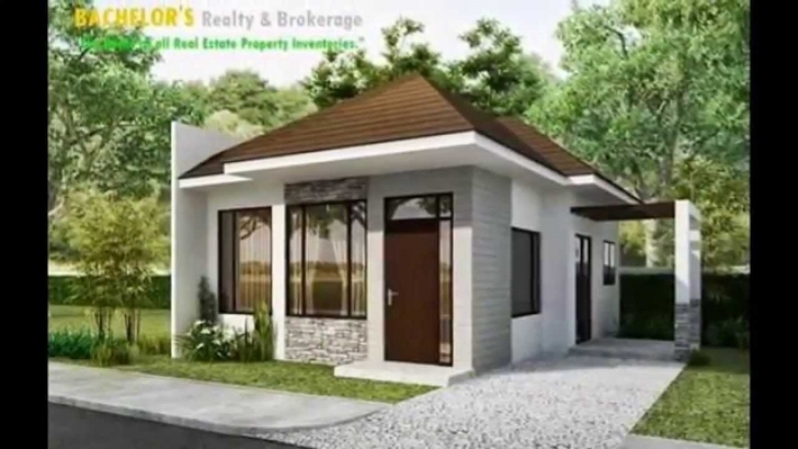 Popular One Story Exterior House Design Modern Luxury House Plans Home Decor Small Single Storey House With Garage Image