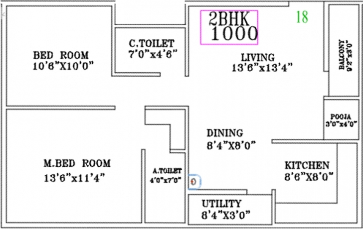 Popular Vaastu Serenity In Kengeri, Bangalore - Price, Location Map, Floor 1000 Sq Ft House Plans With Vastu Picture