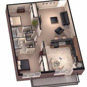 20*30 House Plan Images 3D