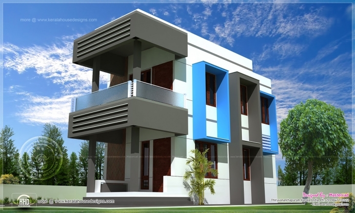 Remarkable Contemporary Compact Villa Design | Home Kerala Plans 100 Square Yard House Picture