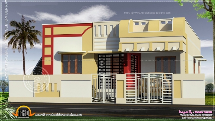 Remarkable Home Architecture: Indian Style Home Plan And Elevation Design Village House Front Elevation Designs For Single Floor Picture