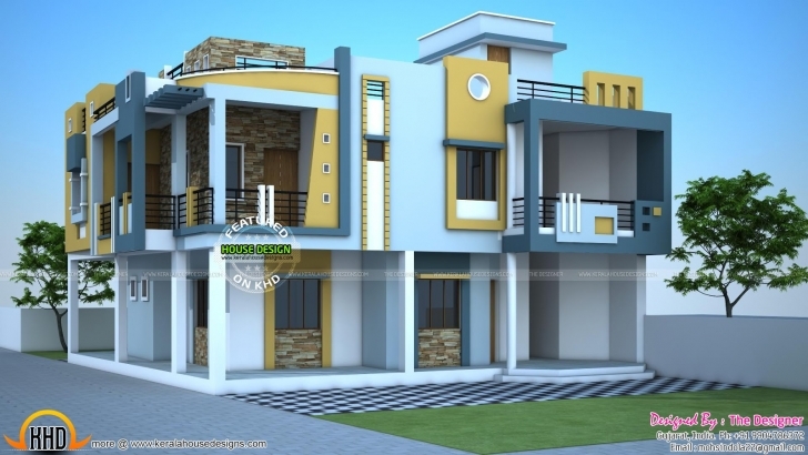 Remarkable Uncategorized : 3D Duplex House Plan India Marvelous With Fantastic Fantastic House Designs 3D Duplexes Image